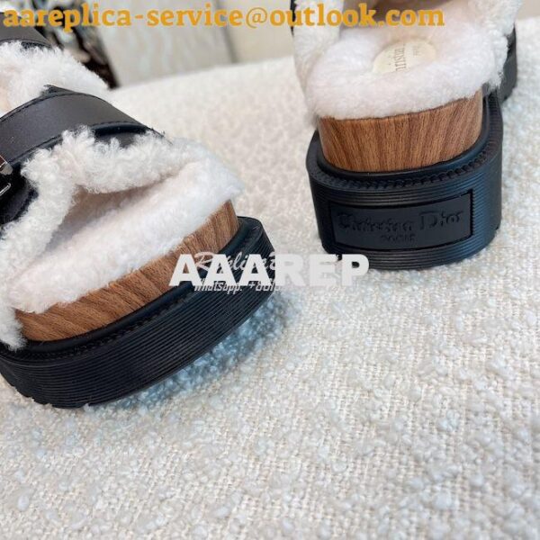 Replica Dior DiorQuake Strap Sandal Calfskin and Shearling KCQ743 18