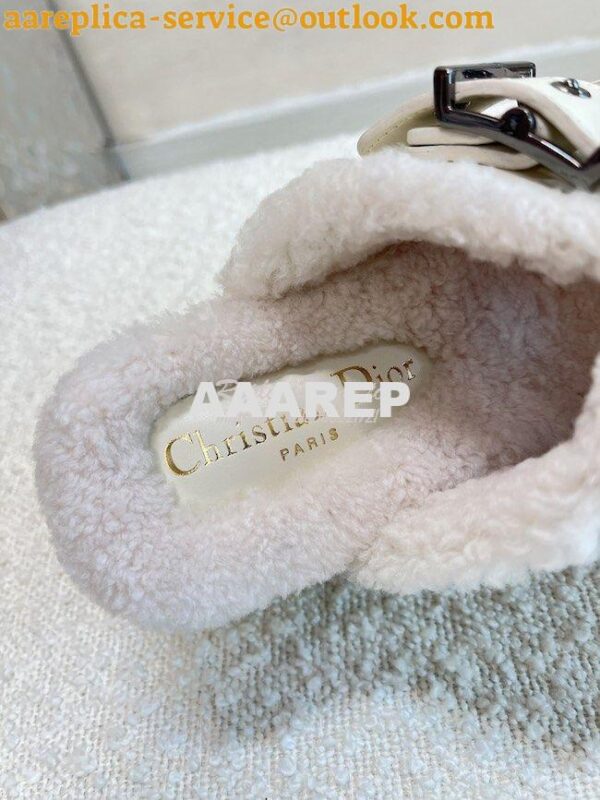 Replica Dior DiorQuake Strap Sandal Calfskin and Shearling KCQ743 25