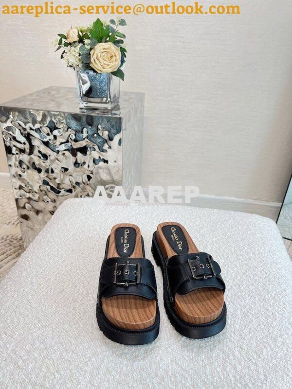 Replica Dior DiorQuake Strap Slide Calfskin KCQ717 11