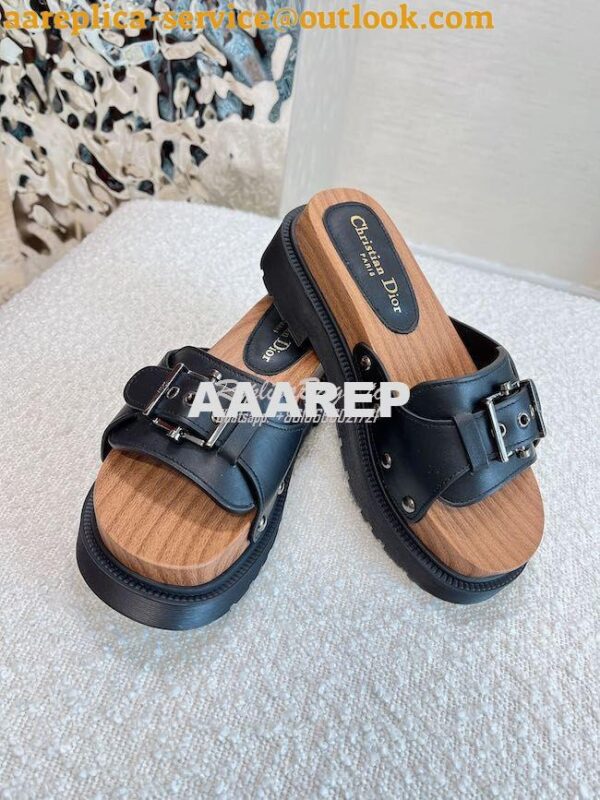 Replica Dior DiorQuake Strap Slide Calfskin KCQ717 12