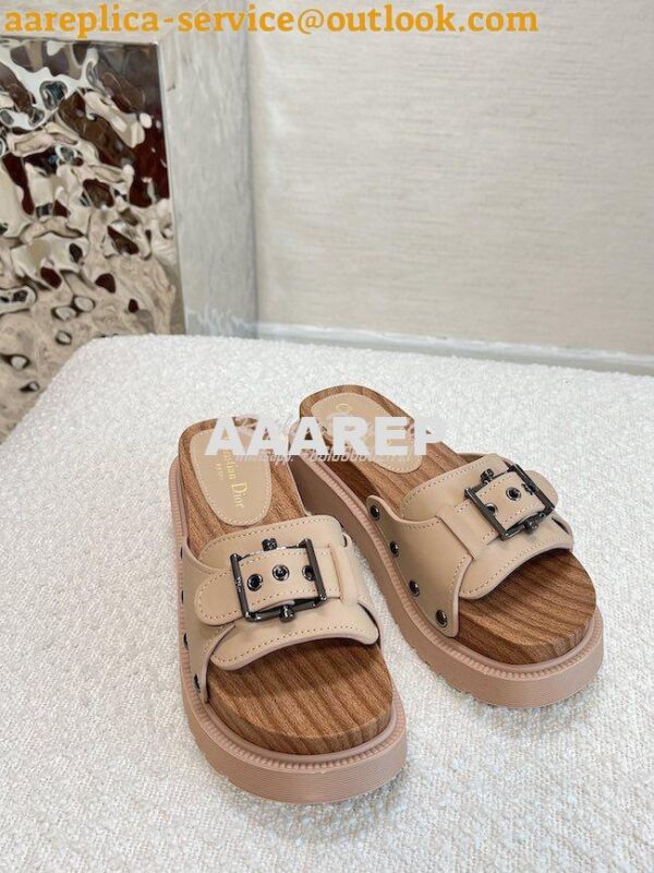 Replica Dior DiorQuake Strap Slide Calfskin KCQ717 17