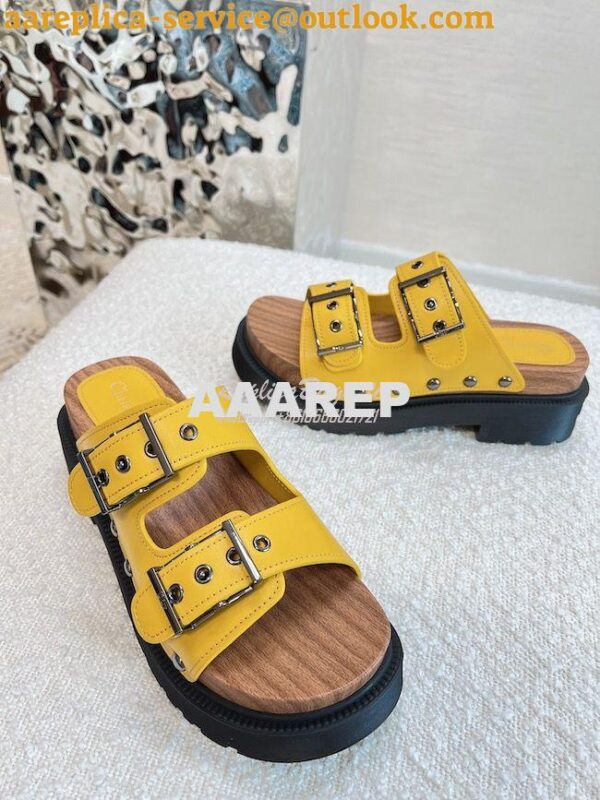 Replica Dior DiorQuake Strap Sandal Calfskin KCQ713 35