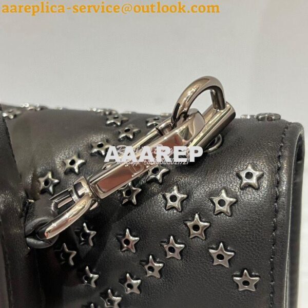 Replica Dior Small Addict Bag Black Lucky Star Cannage Lambskin M5821O 7