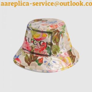 Replica Gucci Bucket hat with floral print