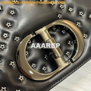 Replica Dior Small Caro Bag Black Lucky Star Cannage Lambskin M9241U 2