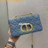 Replica Dior Small Caro Bag Soft Cannage Calfskin M9241 Black