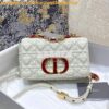 Replica Dior Small Dioramour Caro Bag Black Cannage Calfskin with Hear