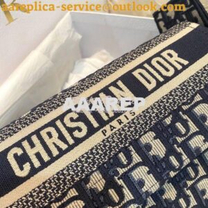 Replica Dior Small DiorCamp Bag Blue Oblique Embroidery M1241 2