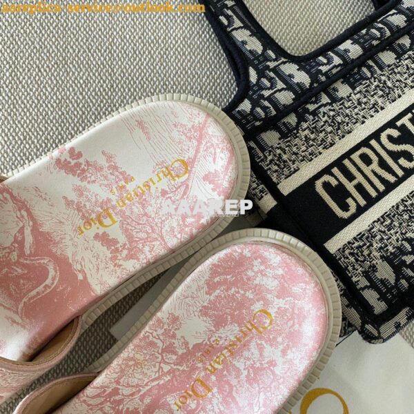 Replica Dior Dway Slide Embroidered Cotton KCQ550 ii 10