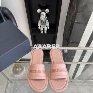 Replica Dior Every-D Slide Embossed Lambskin KCQ861 Pink