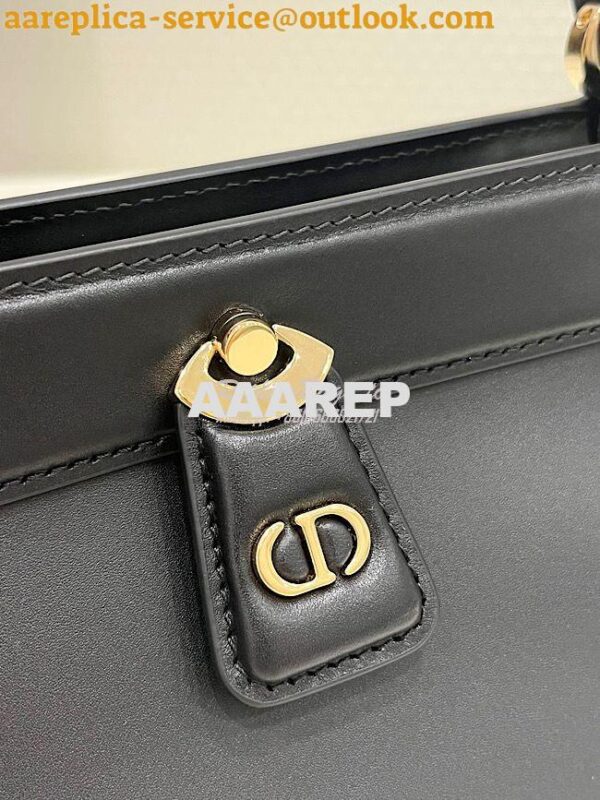 Replica Dior Small Key Bag Black Box Calfskin M1844 5