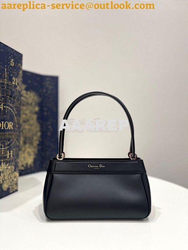 Replica Dior Small Key Bag Black Box Calfskin M1844 11