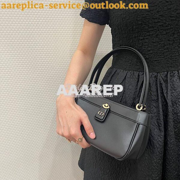 Replica Dior Small Key Bag Black Box Calfskin M1844 13