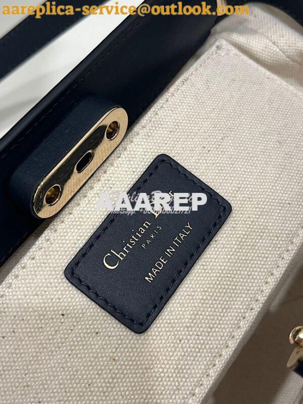 Replica Dior Small Key Bag Blue Oblique Jacquard M1844 13