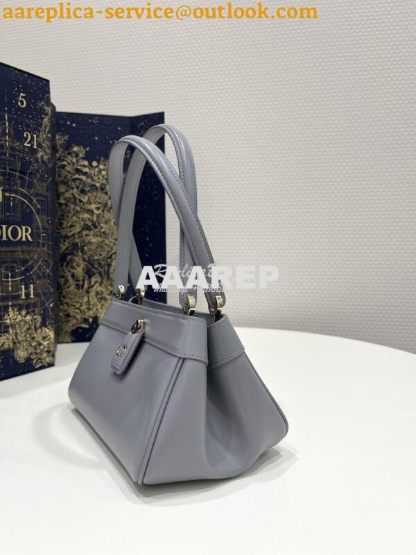 Replica Dior Small Key Bag Grey Box Calfskin M1844 4