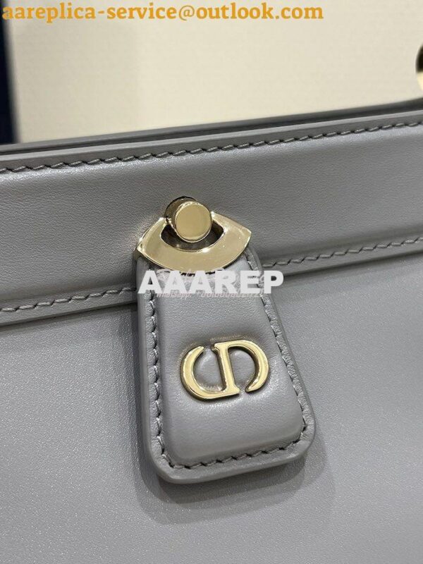 Replica Dior Small Key Bag Grey Box Calfskin M1844 6