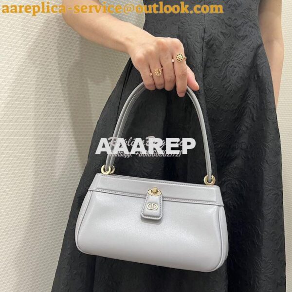 Replica Dior Small Key Bag Grey Box Calfskin M1844 13