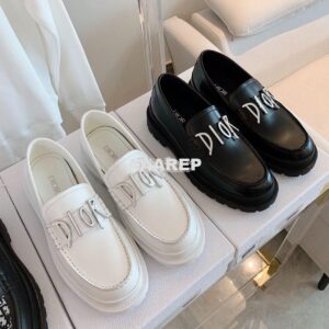 Replica Dior Explorer Loafer Smooth Calfskin with DIOR & SHAWN Signatu