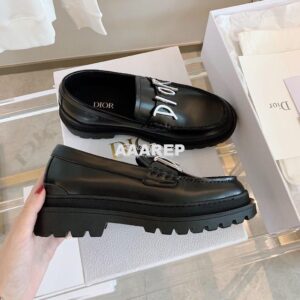 Replica Dior Explorer Loafer Smooth Calfskin with DIOR & SHAWN Signatu 2