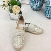 Replica Dior Granville Espadrille Gray Oblique Embroidered 2