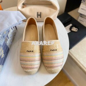 Replica Dior Granville Espadrille Multicolour D-Stripes Embroidered Co