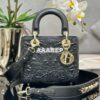 Replica Dior Small Lady Dior My ABCdior Bag Black Cannage Calfskin wit