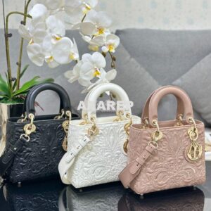 Replica Dior Small Lady Dior My ABCdior Bag Latte Quilted-Effect Lambs