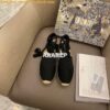 Replica Dior Granville Mule Black Embroidered Cotton KCQ392 2