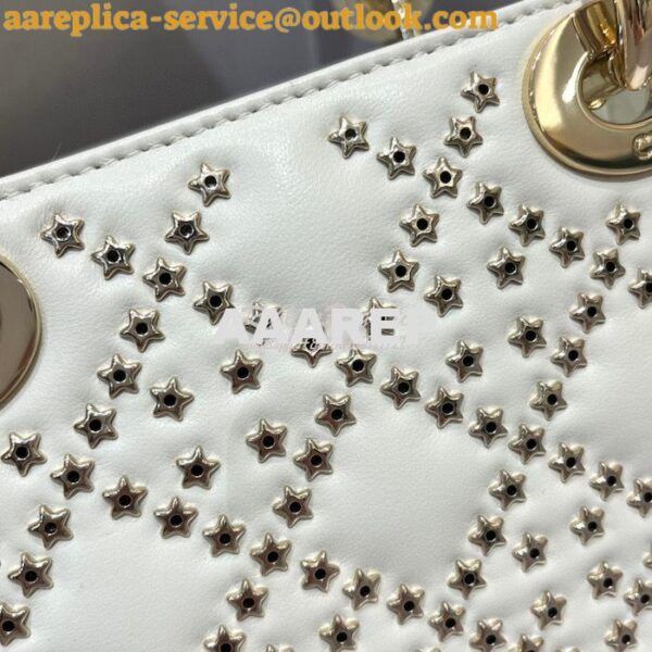 Replica Dior Small Lady Dior My ABCdior Bag Lucky Star Cannage Lambski 6