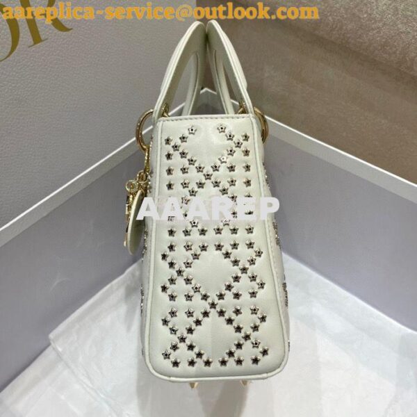 Replica Dior Small Lady Dior My ABCdior Bag Lucky Star Cannage Lambski 7