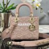 Replica Dior Small Lady Dior My ABCdior Bag Rose Des Vents Cannage Cal 2