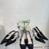 Replica Dior J'adior Slingback Pump Black Mesh Embroidery KCP882 2