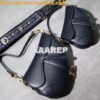 Replica Dior Saddle Bag in Calfskin Black