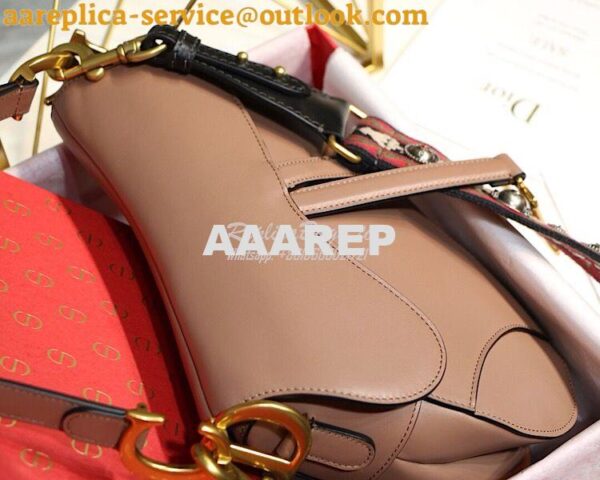 Replica Dior Saddle Bag in Calfskin Pink 5