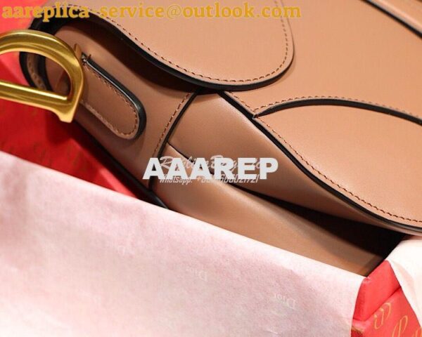 Replica Dior Saddle Bag in Calfskin Pink 7