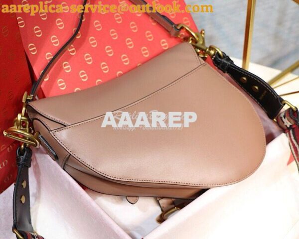 Replica Dior Saddle Bag in Calfskin Pink 11