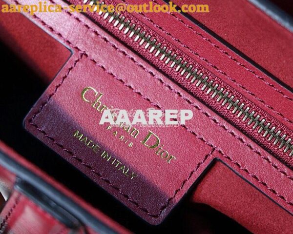 Replica Dior Saddle Bag in Calfskin Red 14