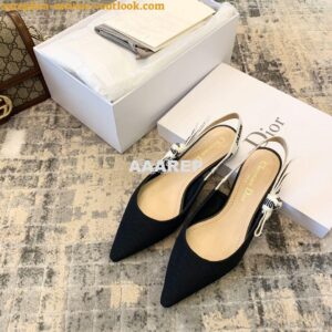 Replica Dior J'adior Ballerina Flat KCB384 Black