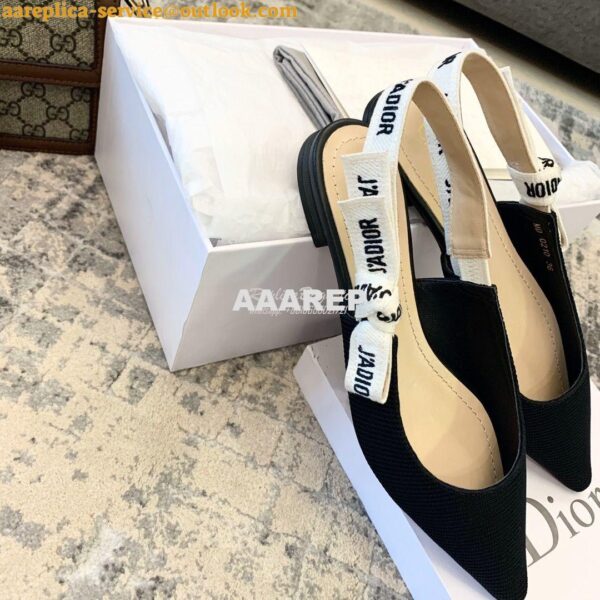 Replica Dior J'adior Ballerina Flat KCB384 Black 6