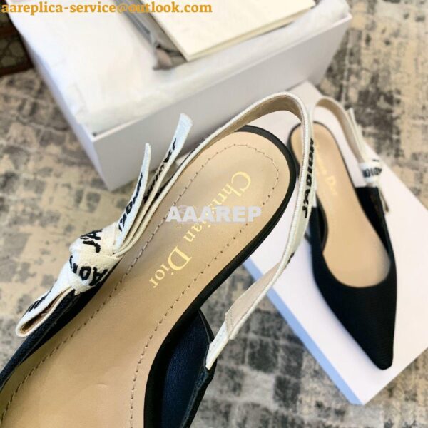 Replica Dior J'adior Ballerina Flat KCB384 Black 7