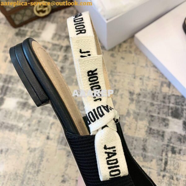 Replica Dior J'adior Ballerina Flat KCB384 Black 9