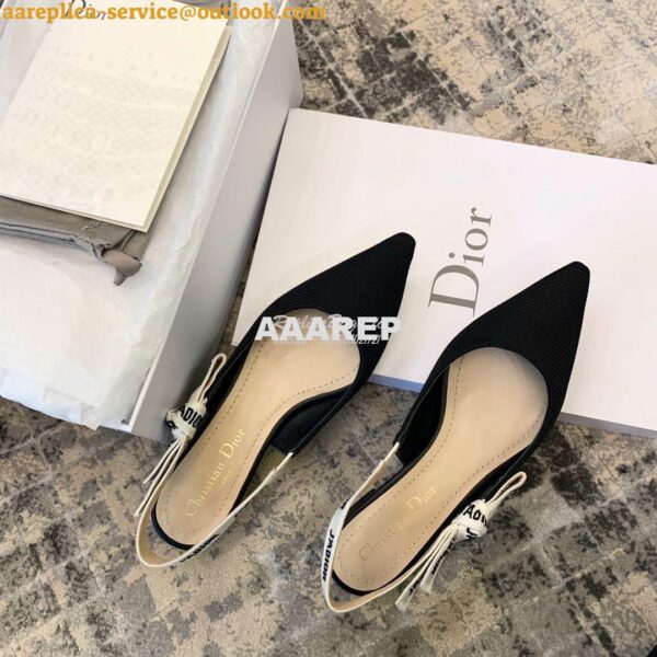 Replica Dior J'adior Ballerina Flat KCB384 Black 10