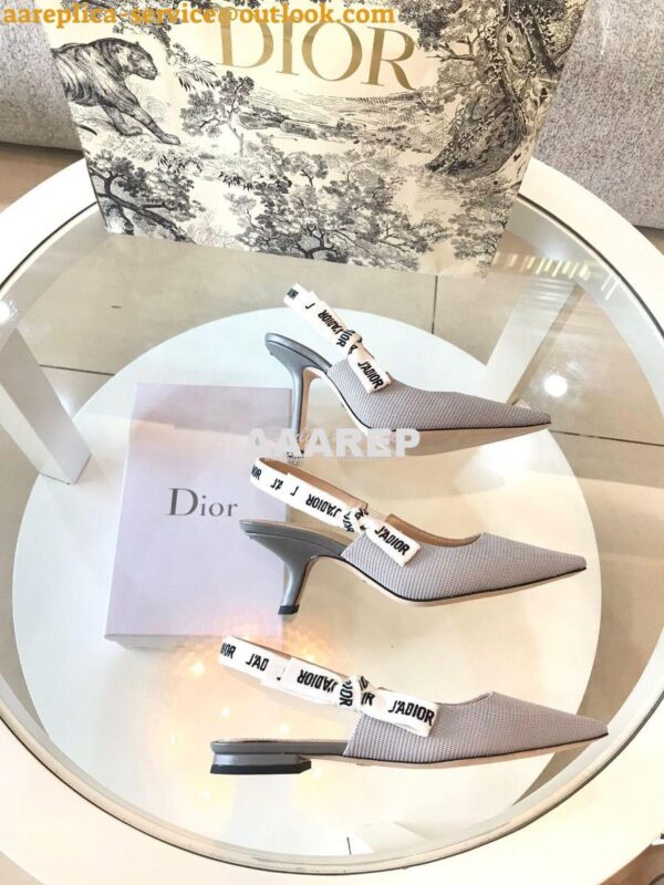 Replica Dior J'adior Ballerina Flat KCB384 Grey 3