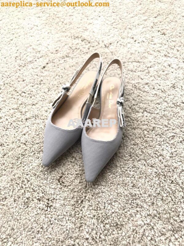 Replica Dior J'adior Ballerina Flat KCB384 Grey 4