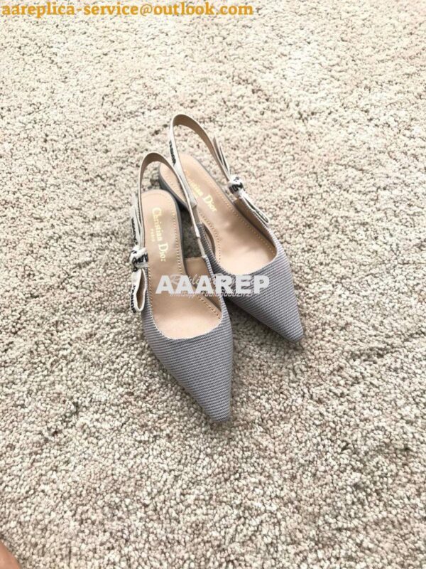 Replica Dior J'adior Ballerina Flat KCB384 Grey 5