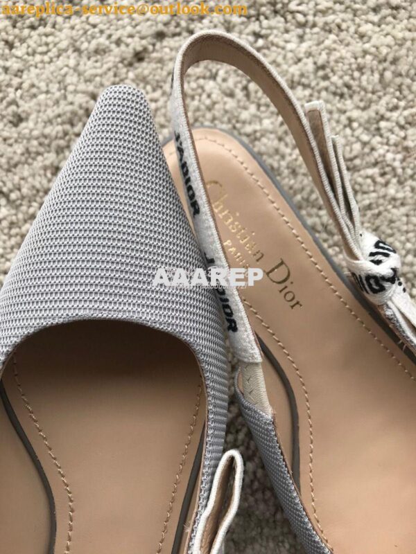 Replica Dior J'adior Ballerina Flat KCB384 Grey 7