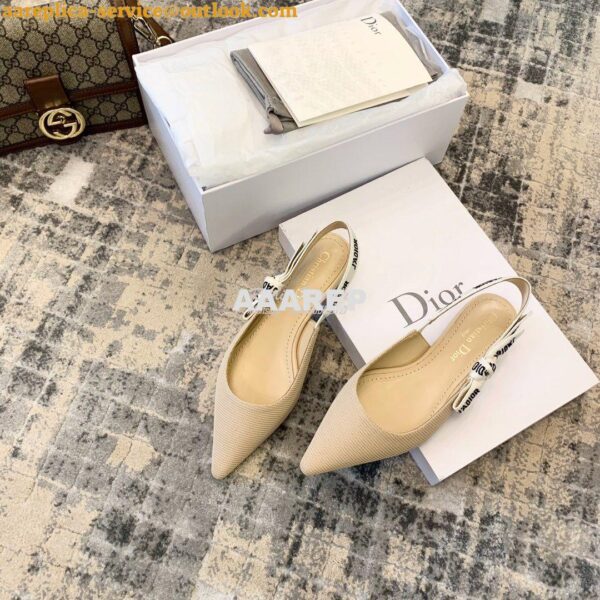 Replica Dior J'adior Ballerina Flat KCB384 Nude 4