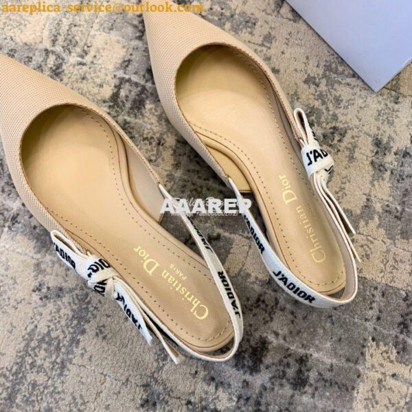 Replica Dior J'adior Ballerina Flat KCB384 Nude 10