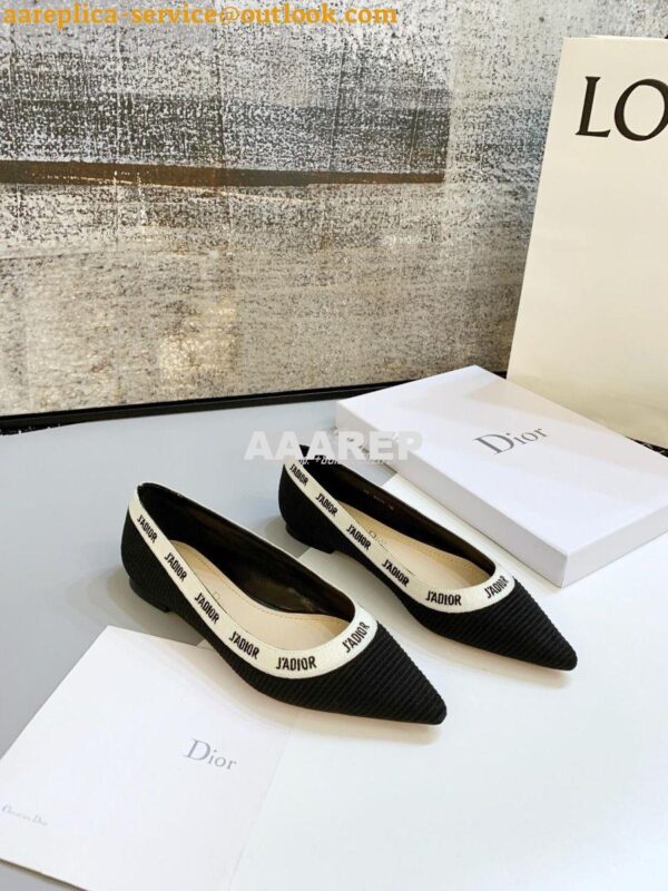 Replica Dior J'adior Ballerina Flat KCB486 Black 6