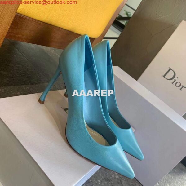 Replica Dior Women's Pump Dior Designer Shoes 81175 Blue 6